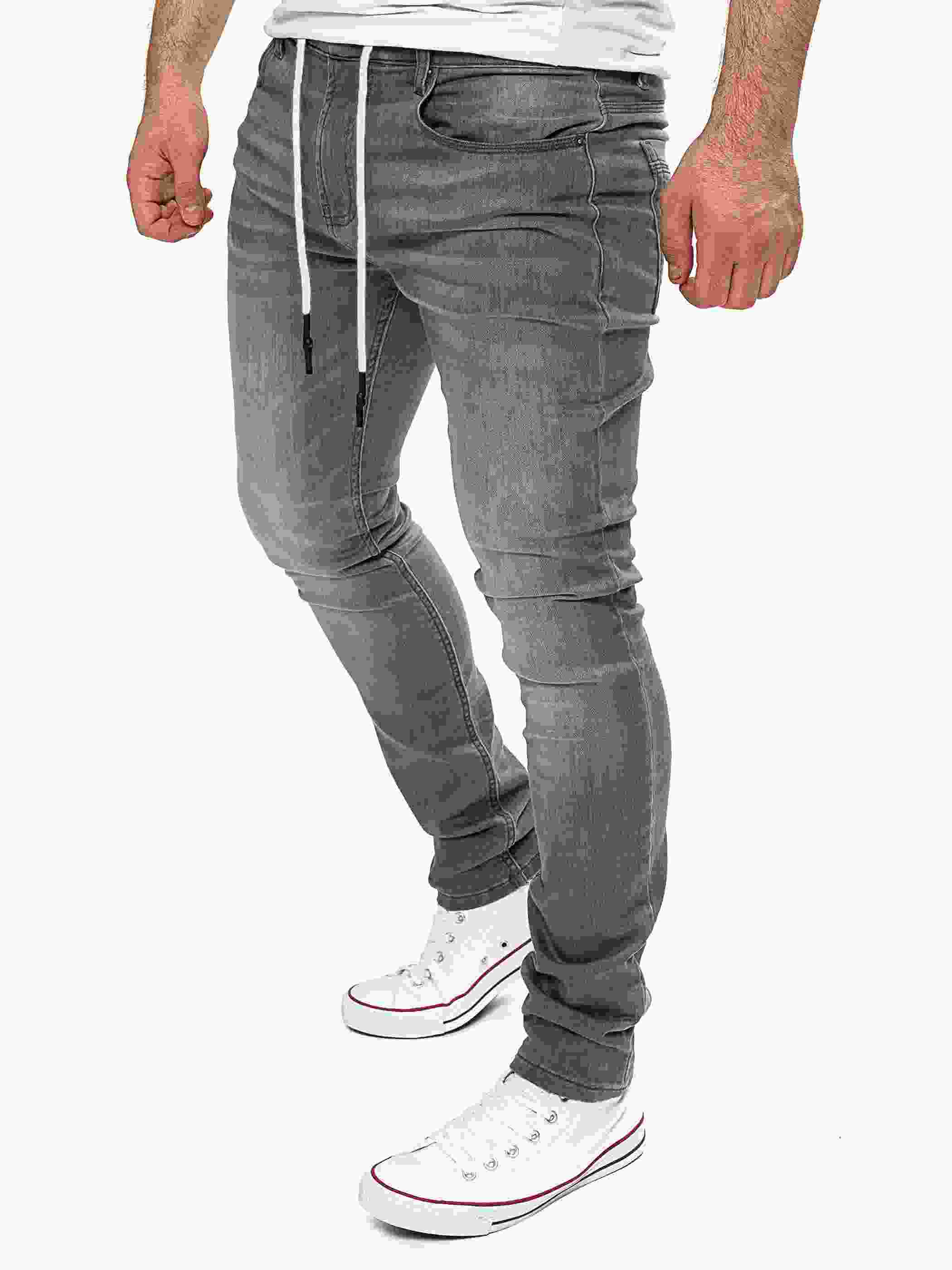 Yazubi - Erik Sweatpants in Jeans-Look Produktbild 4