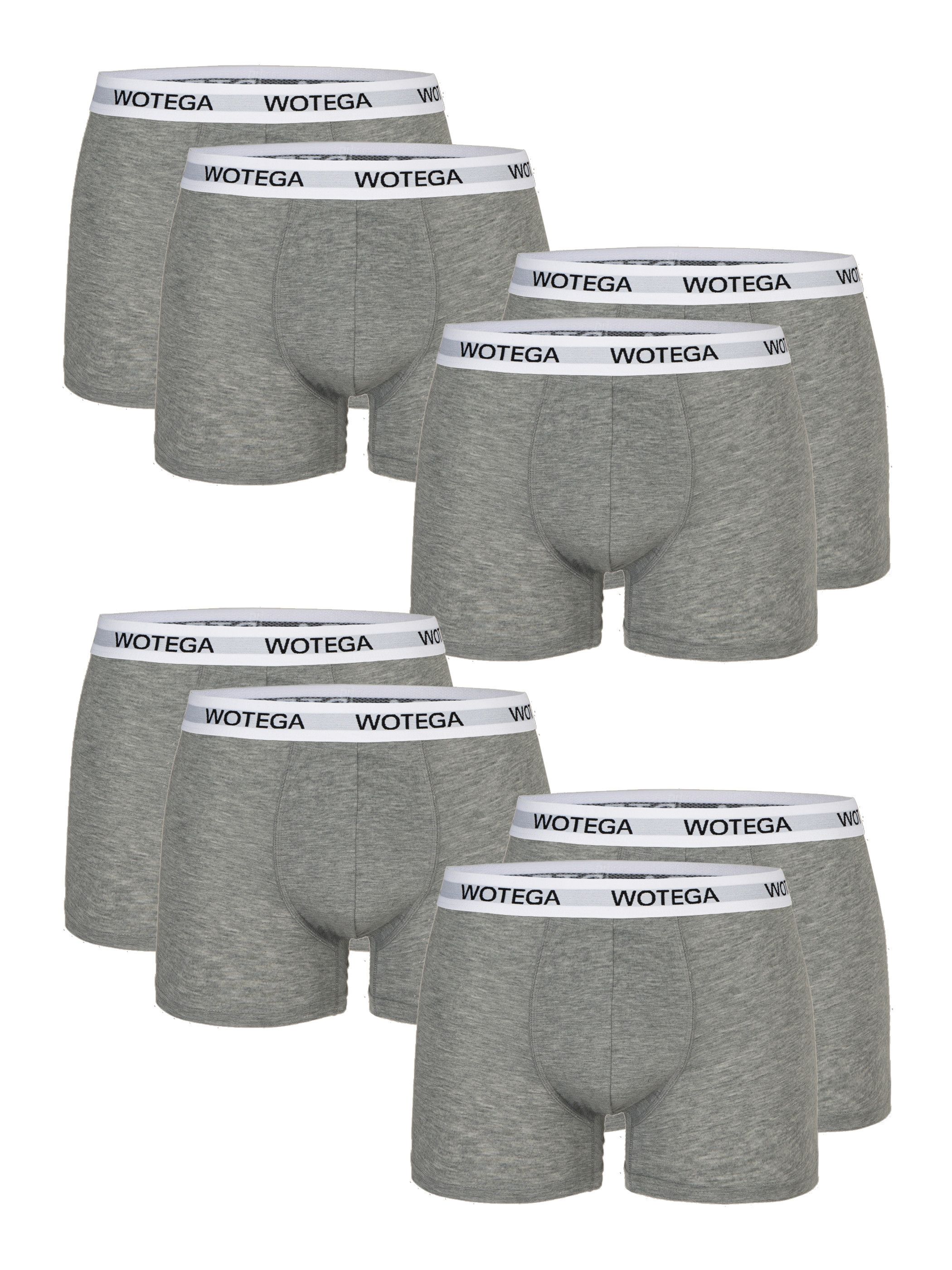 WOTEGA Joe Boxershorts Herren 6er Pack – Baumwoll-Unterwäsche, Elastischer Bund, Etikettenfrei (Größen XS–6XL)