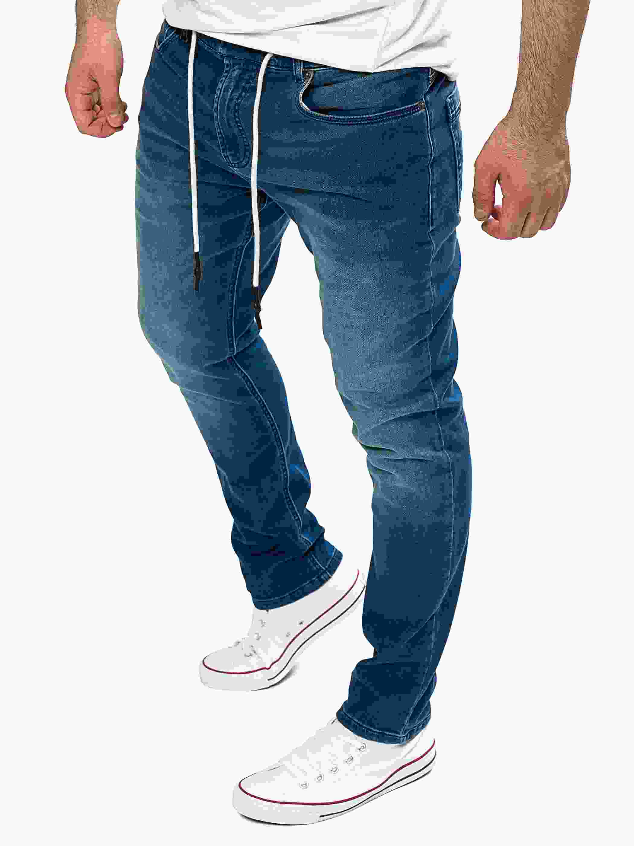 Yazubi - Erik Sweatpants in Jeans-Look Produktbild 4