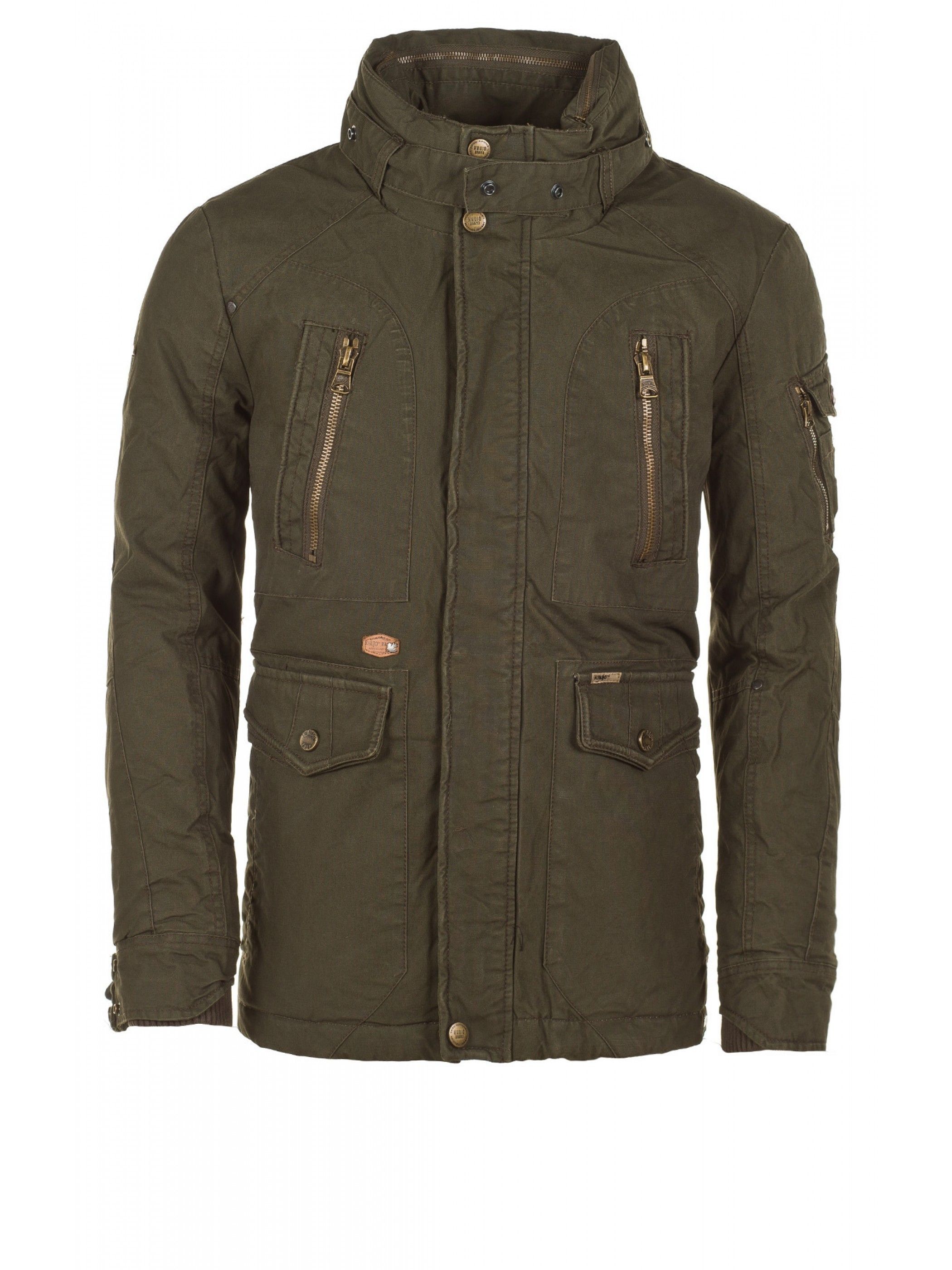 YAOJIWANG Vintage Arbeitsjacke Herren Freizeit Kapuzenjacke