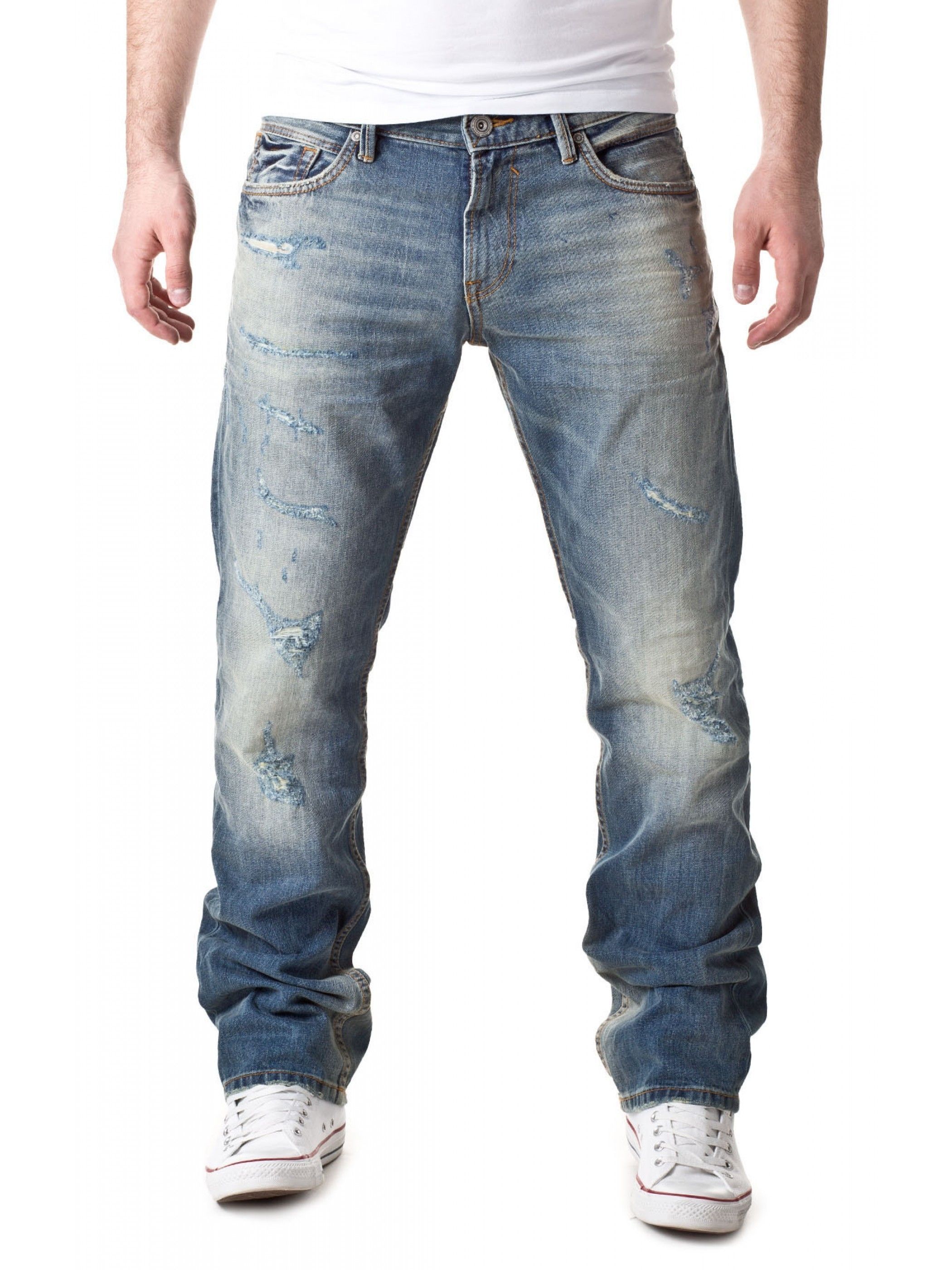 TOM TAILOR Denim Herren Jeans – Loose Fit, 5-Pocket, Mit Stretch