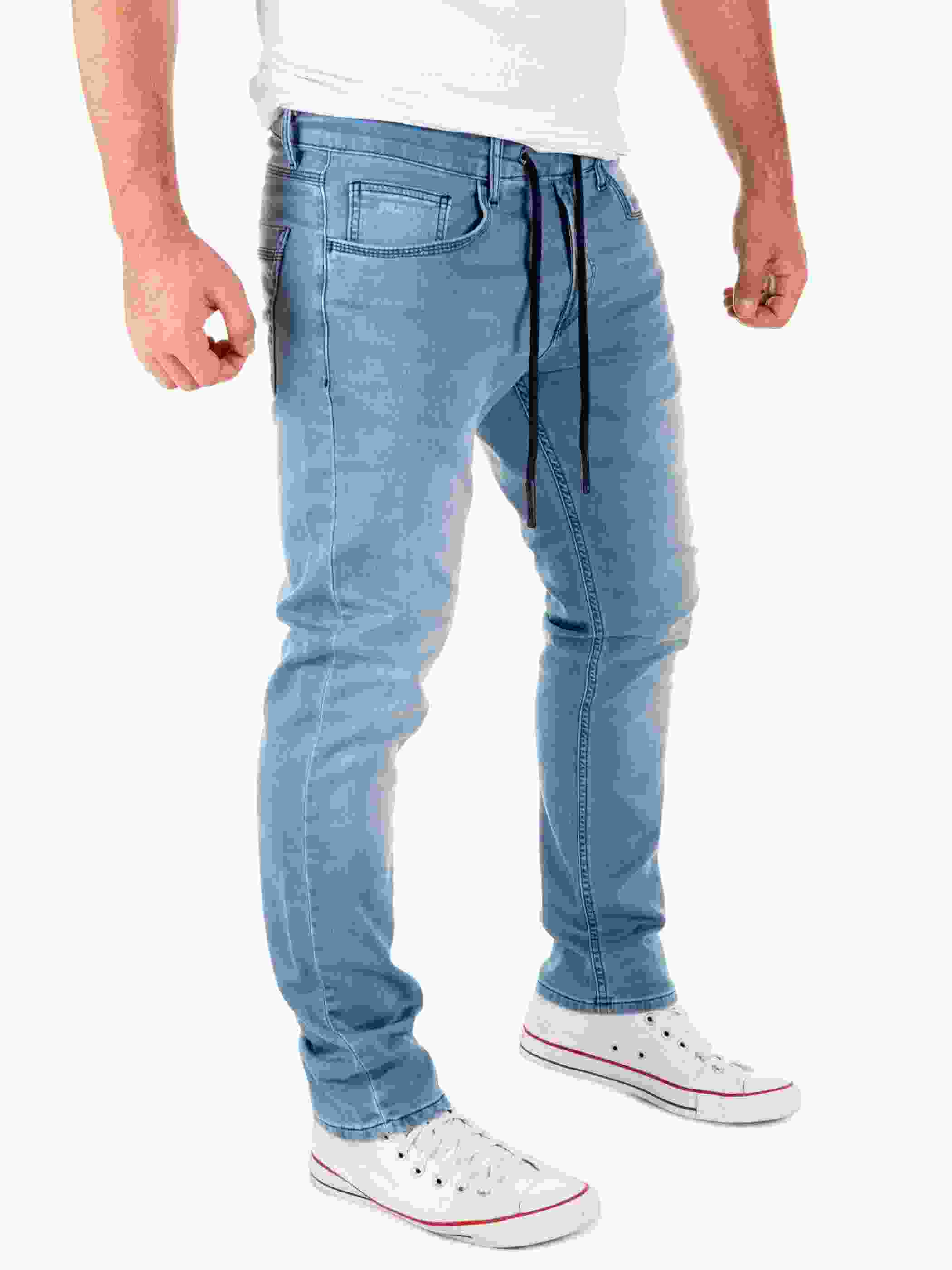 Yazubi - Erik Sweatpants in Jeans-Look Produktbild 4