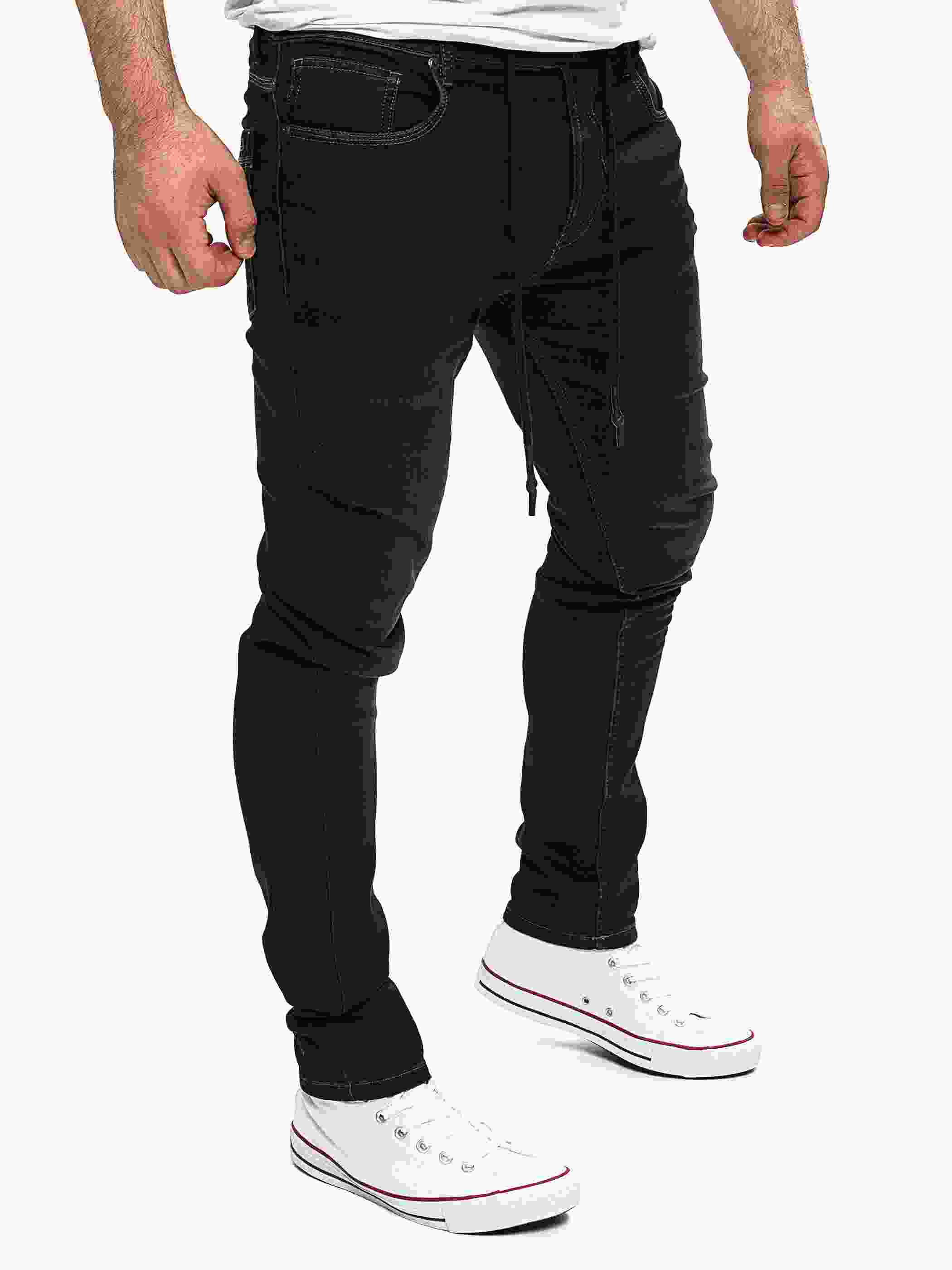 Yazubi - Erik Sweatpants in Jeans-Look Produktbild 4